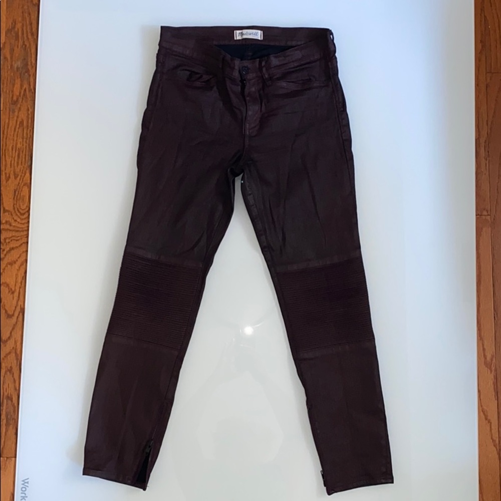 Madewell wax denim jeans